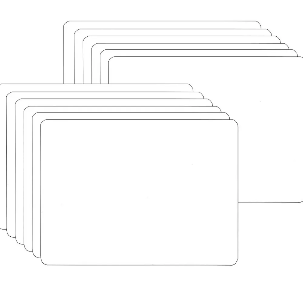 Flipside Products 2-Sided Melamine Mobile Dry-Erase Whiteboard, 6" x 9", Pack of 12 (FLP15454-12) Clearance
