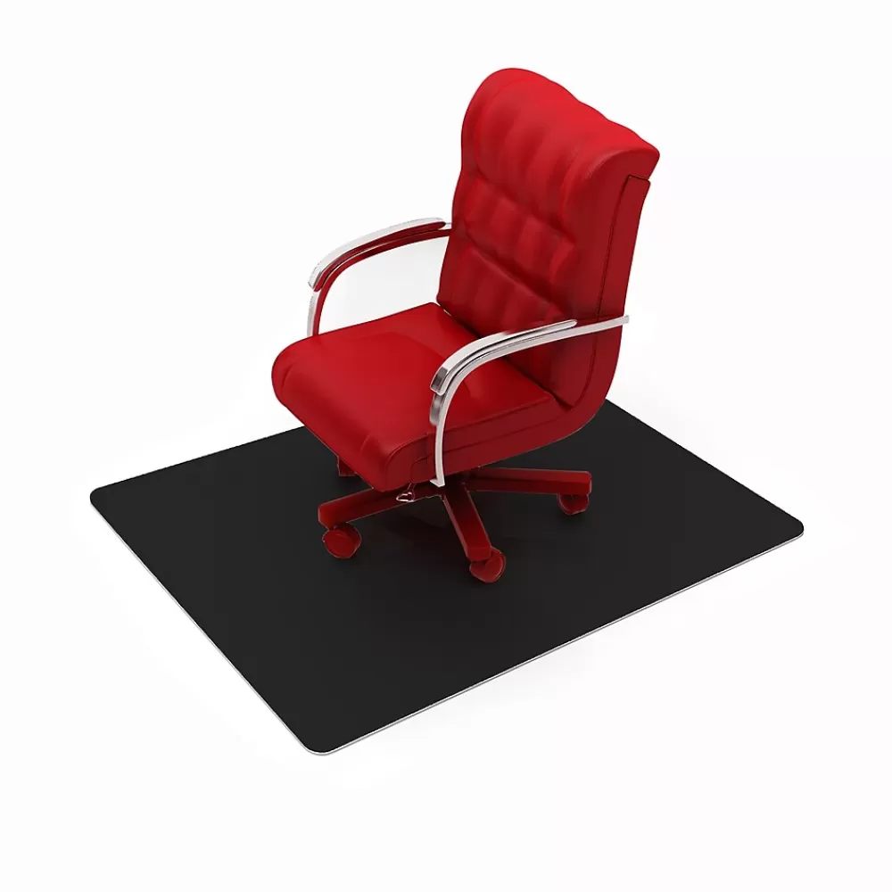 Floortex Advantagemat Chair Mat , 29.5" x 47", Designed for Low-Pile Carpet, Black Vinyl (FC113047LEBV) Hot