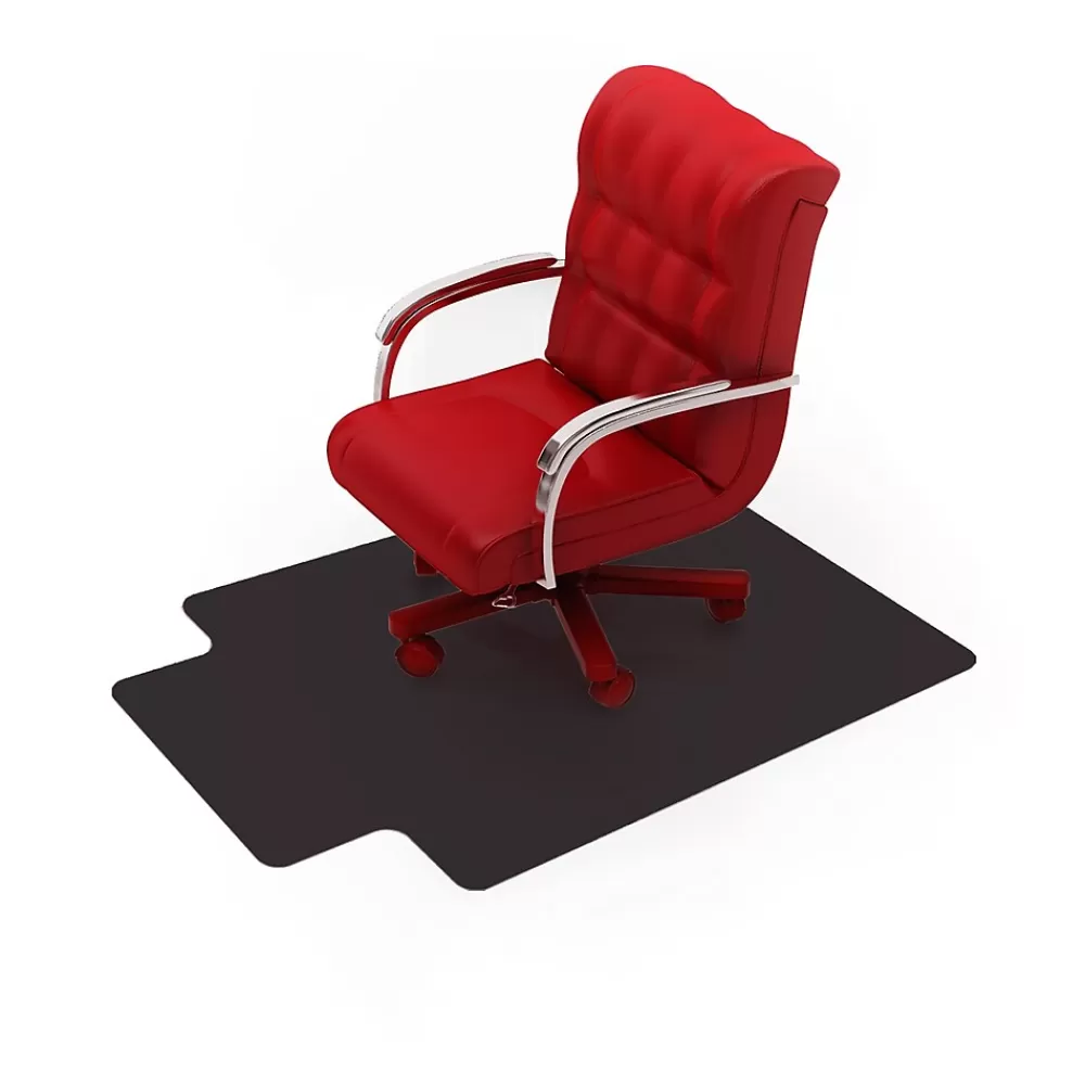 Floortex Advantagemat Chair Mat with Lip, 36" x 48", Designed for Low-Pile Carpet, Black Vinyl (FC113648LLBV) Discount