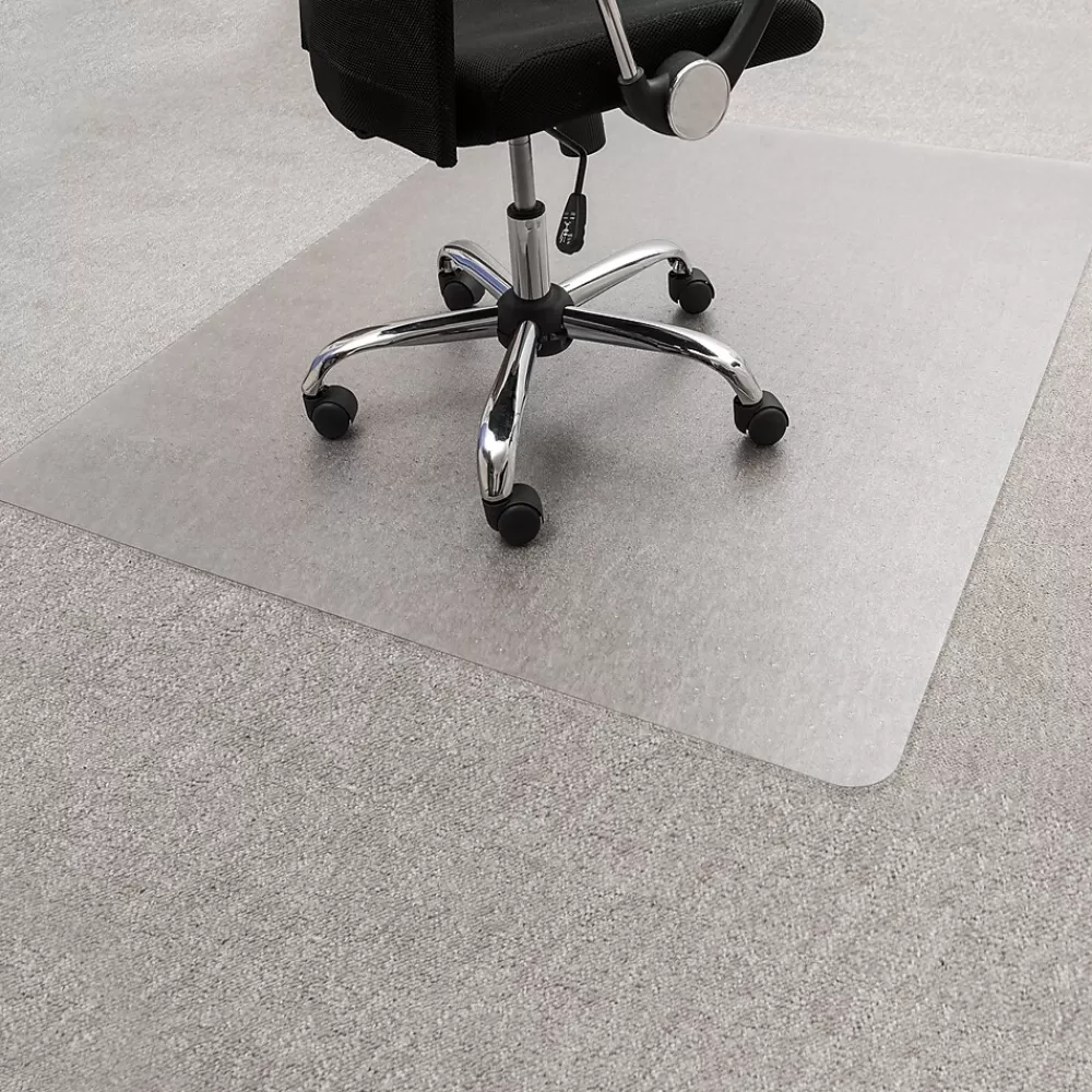 Floortex Evolutionmat Carpet Chair Mat, 48" x 51", Designed for Standard-Pile Carpet, Clear Enhanced Polymer (ECO114851EP) Sale