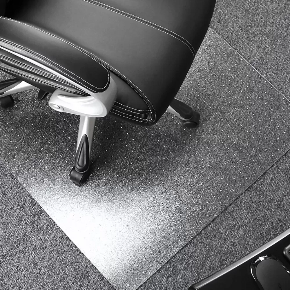Floortex Ultimat Carpet Chair Mat, 30" x 47", Designed for Medium-Pile Carpet, Clear Polycarbonate (11197523ER) New