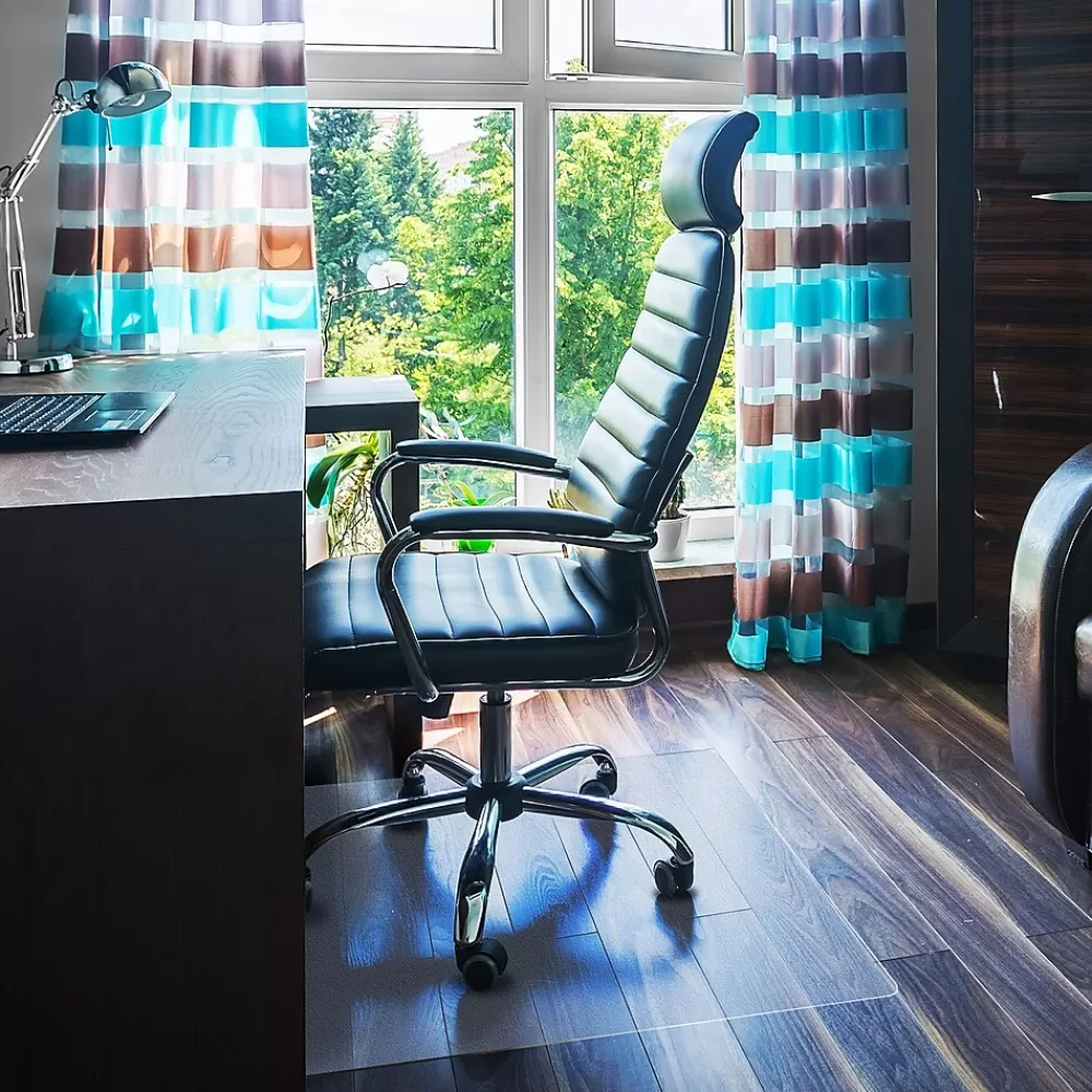 Floortex Valuemat Plus Hard Floor Chair Mat, 48" x 60", Clear Polycarbonate (FR1215015ER) Flash Sale
