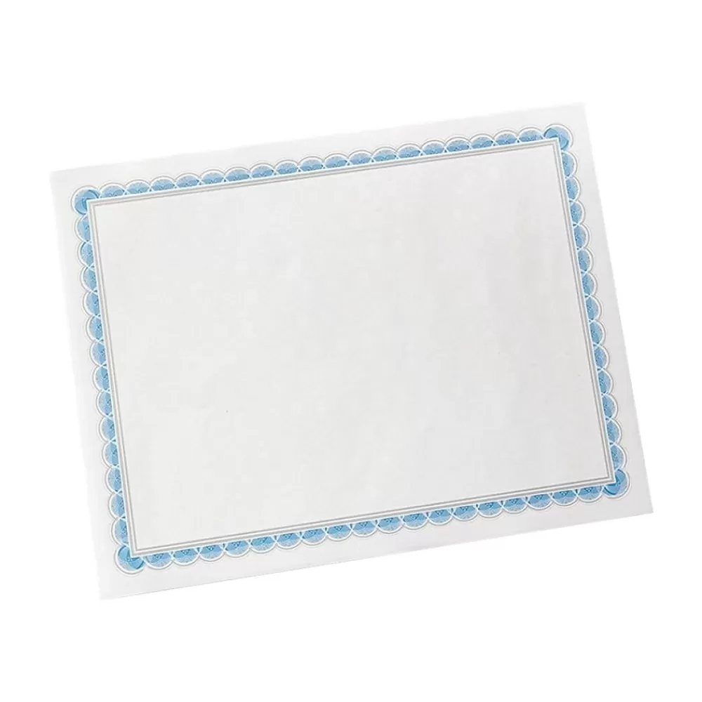 Gartner Studios Certificates, 8.5" x 11", White/Blue, 100/Pack (35526) Cheap