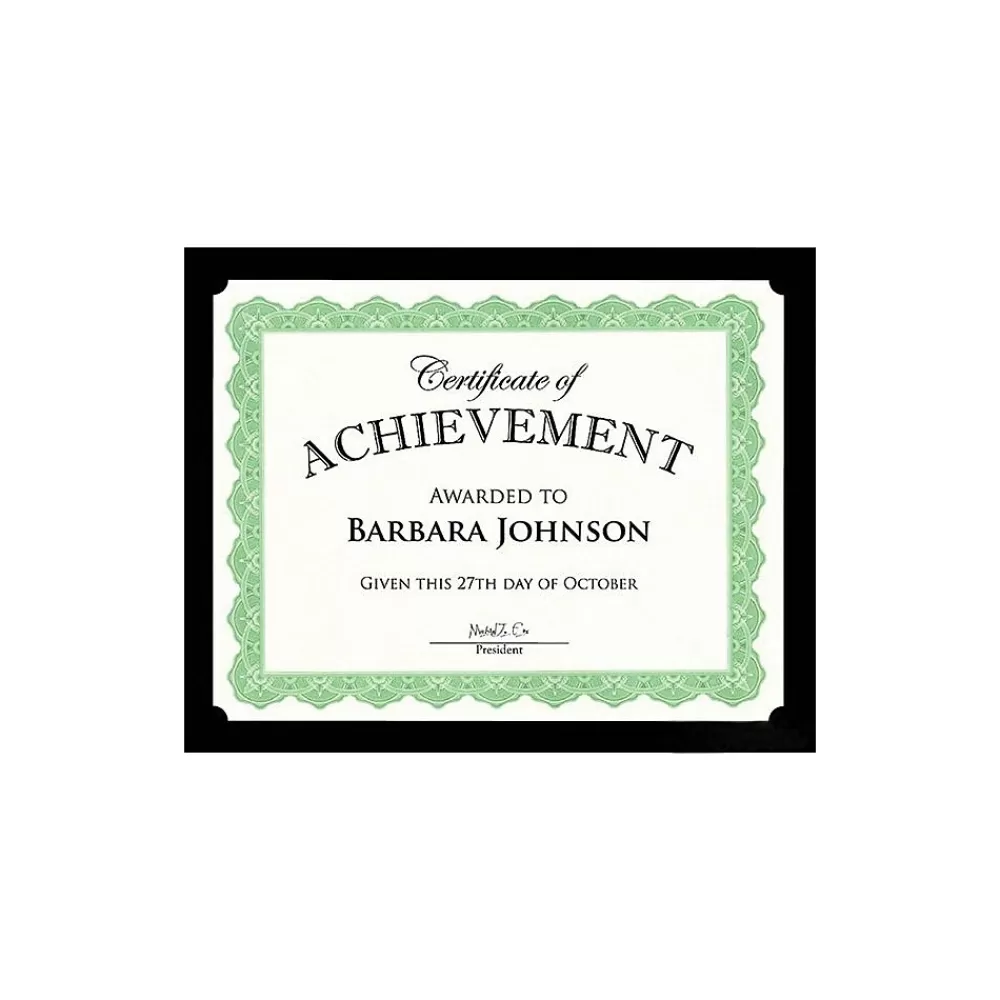 Geographics Achievement Certificate Holders, 9.5" x 12", Black, 10/Pack (47836) Shop