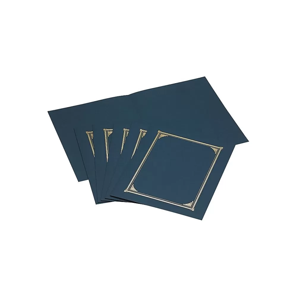 Geographics Certificate Holders, 8.5" x 11", Navy Blue, 6/Pack (GEO45332) Online