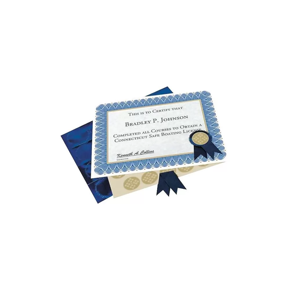 Geographics Certificate Set, 8.5" x 11", Blue (GEO47404) Cheap