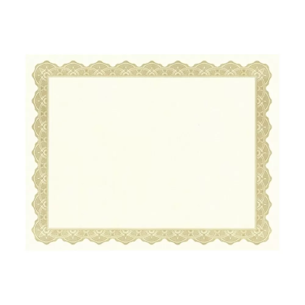 Geographics Certificates, 8.5" x 11", Gold, 25/Pack (39451S) Discount