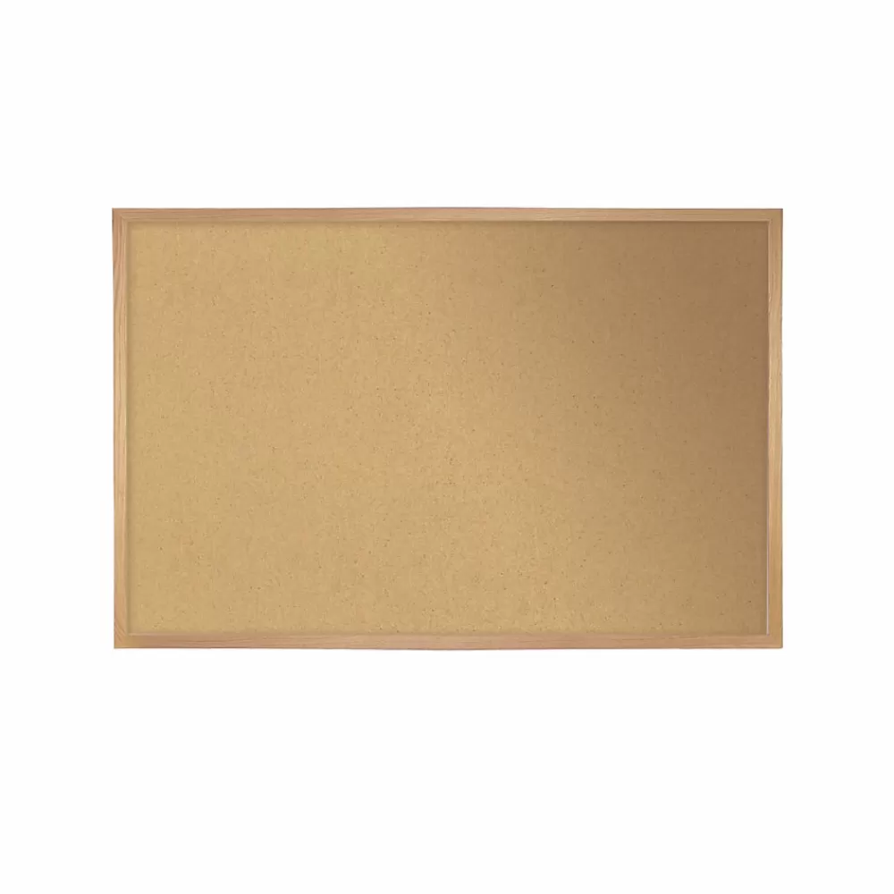 Ghent 3' H x 5' W Natural Cork Bulletin Board with Wood Frame (WK35) Sale