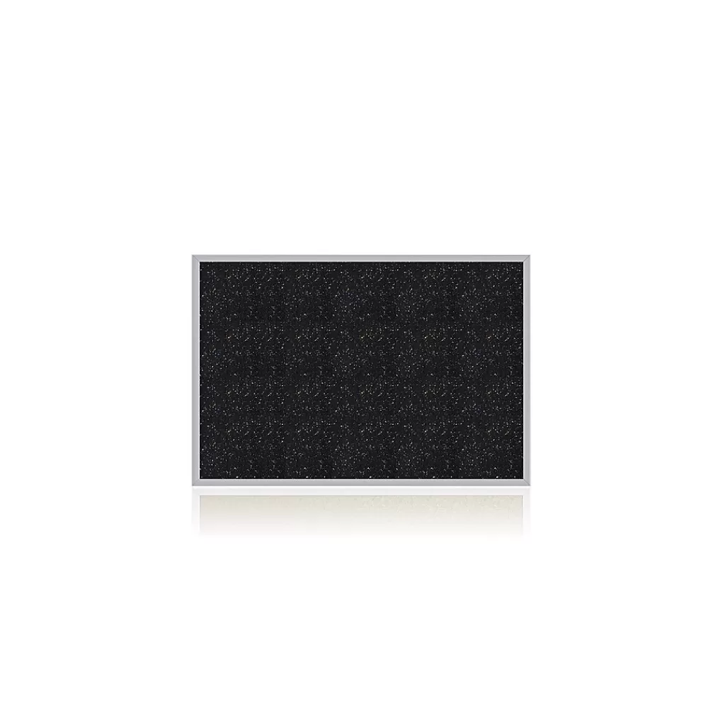 Ghent 4' H x 8' W Recycled Bulletin Board with Aluminum Frame, Confetti (ATR48-CF) Fashion