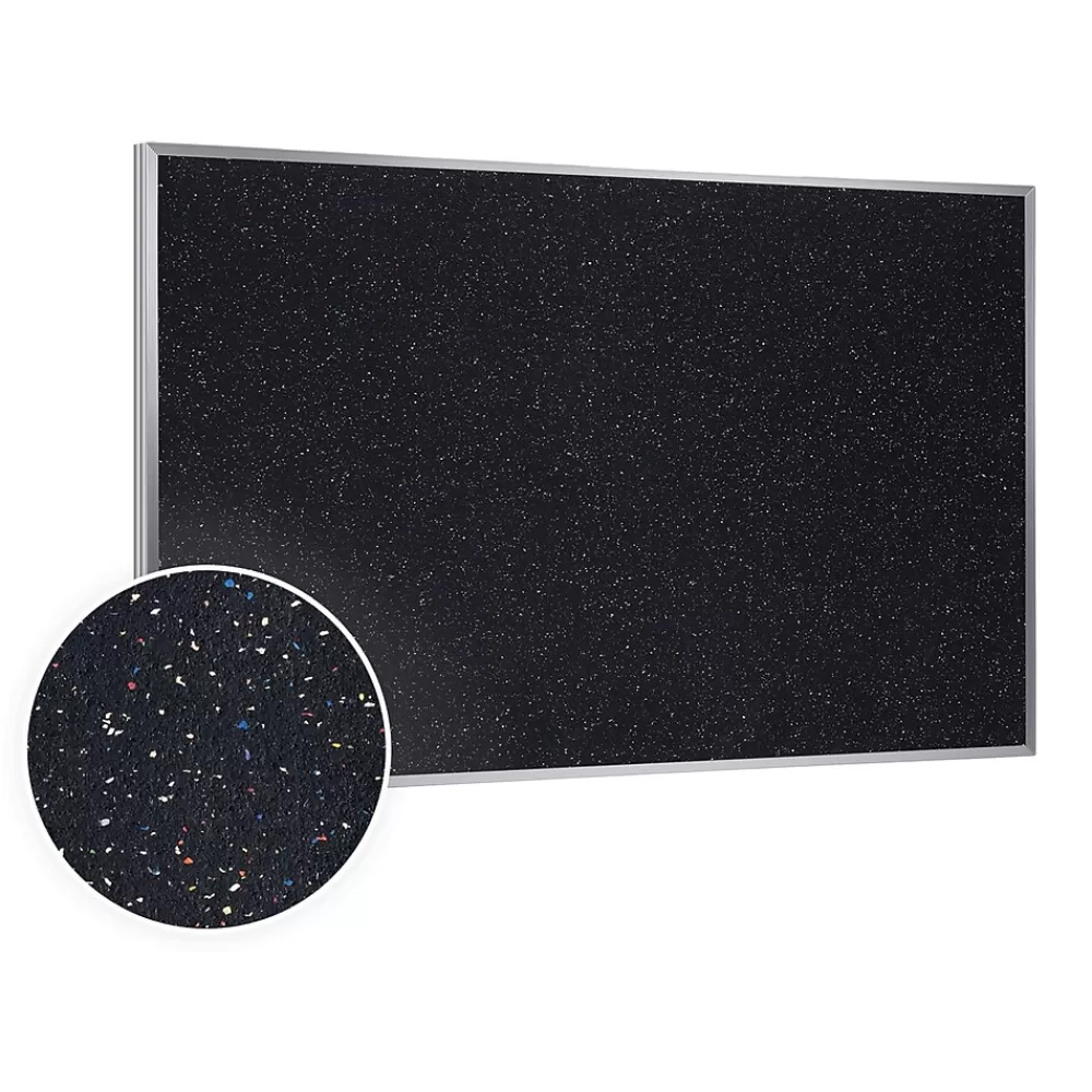 Ghent 3' H x 4' W Recycled Bulletin Board with Aluminum Frame, Confetti (ATR34-CF) Shop