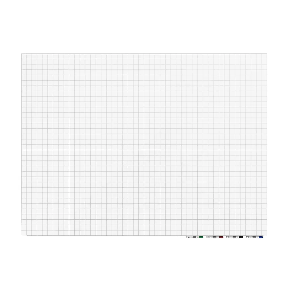 Ghent Aria Grid Glass Dry-Erase Whiteboard, 3'H x 4'W (GRPARIASN21G-34) Fashion