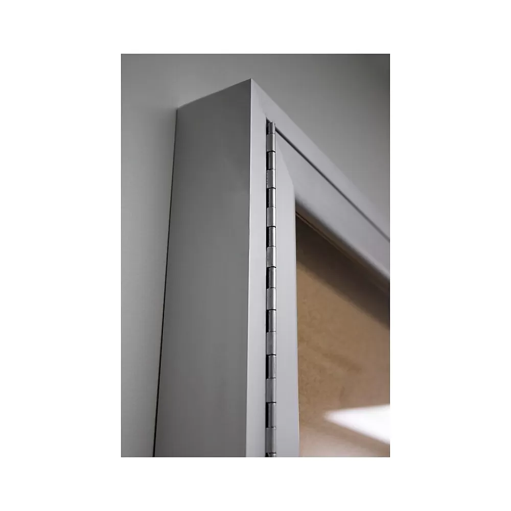 Ghent Cork Enclosed Bulletin Board, Satin Frame, 3'H x 6'W (PA33672K) Cheap
