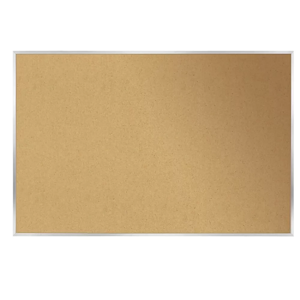 Ghent Aluminum Frame Corkboard, 18" x 24" (GH-13181) New