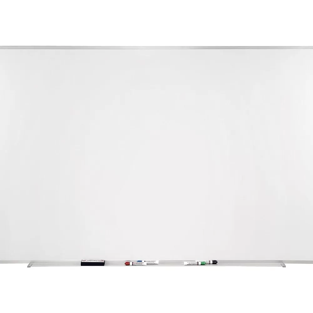 Ghent M1 Series Porcelain Dry-Erase Whiteboard, Aluminum Frame, 10' x 4' (M1-410-4) Flash Sale