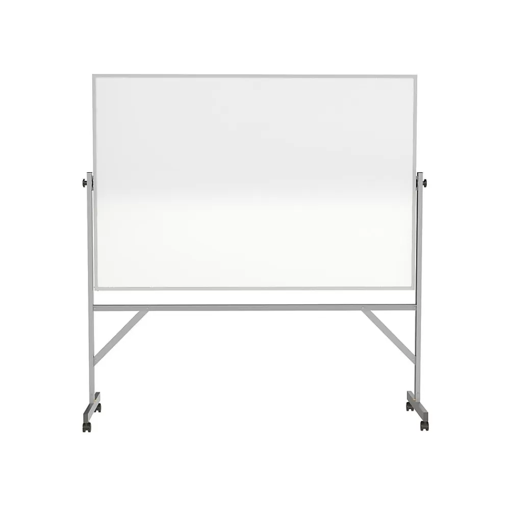 Ghent Porcelain Dry-Erase Whiteboard, Aluminum Frame, 6' x 4' (ARM1M146) Fashion