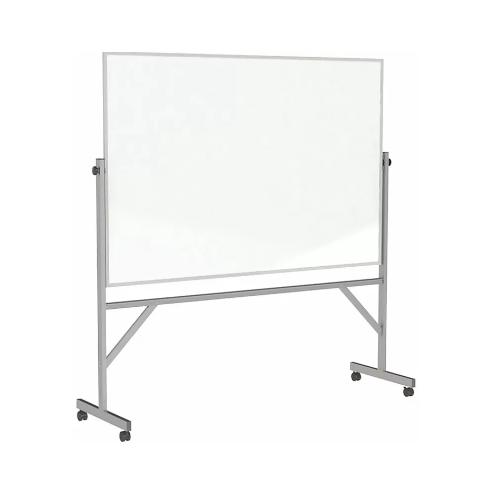 Ghent Porcelain Mobile Dry-Erase Whiteboard, Aluminum Frame, 8' x 4' (ARM1M148) Sale