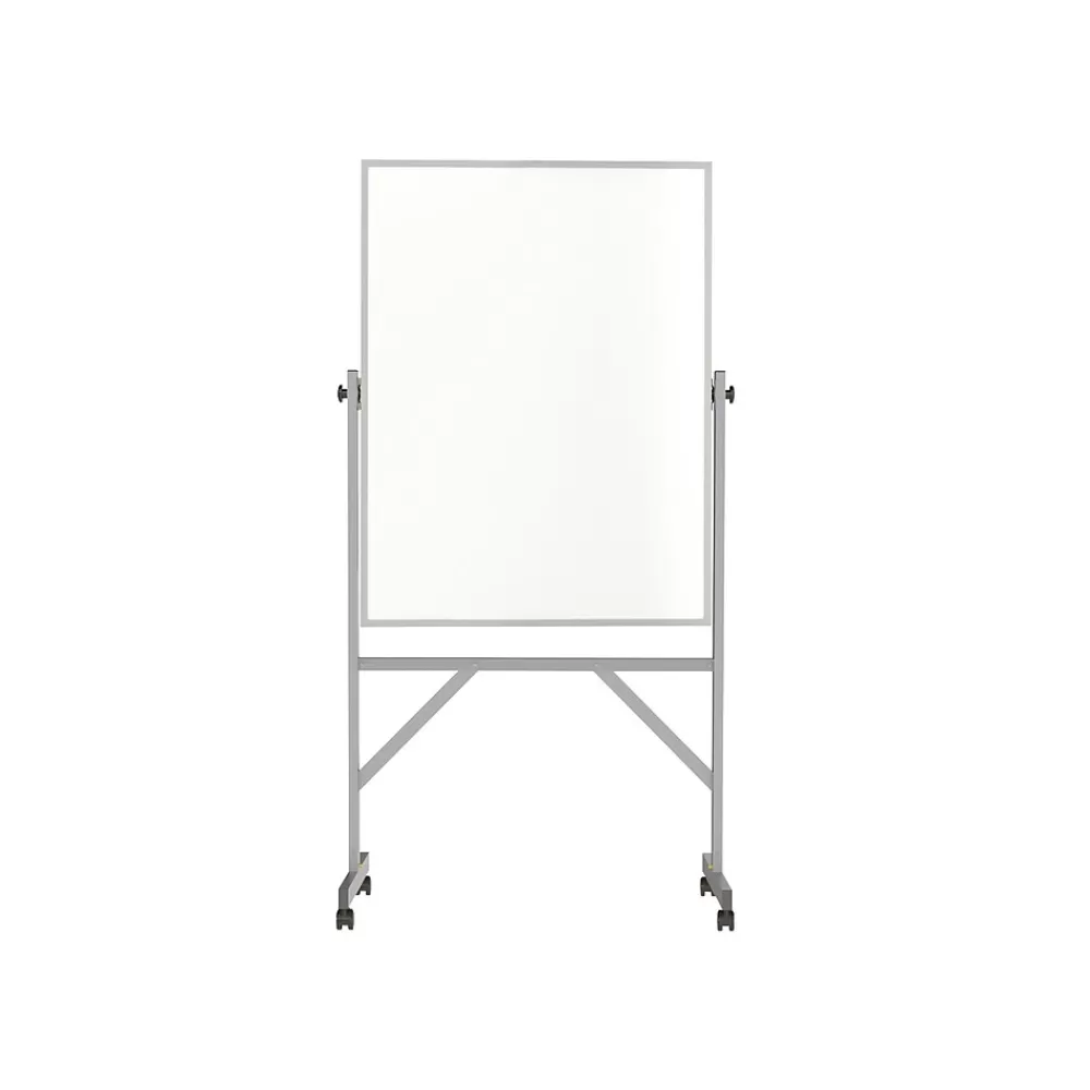 Ghent Steel Mobile Dry-Erase Whiteboard, Aluminum Frame, 4' x 3' (ARMM43) Online