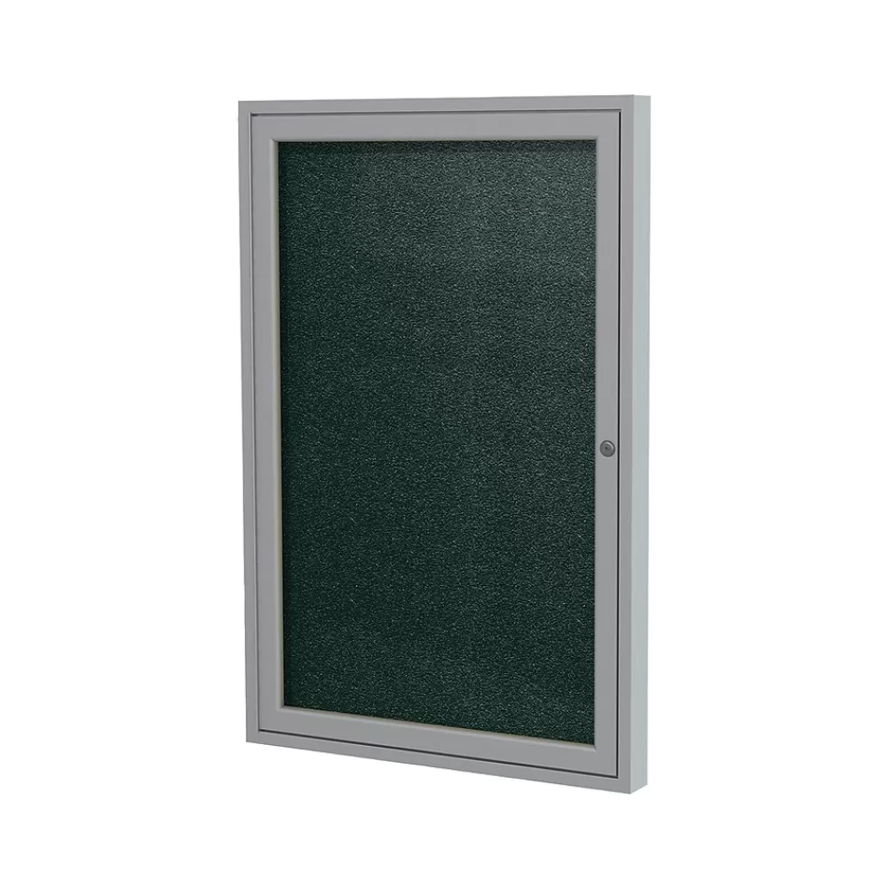 Ghent Vinyl Bulletin Board, Satin Frame, 2' x 1.5' (PA12418VX-183) Sale