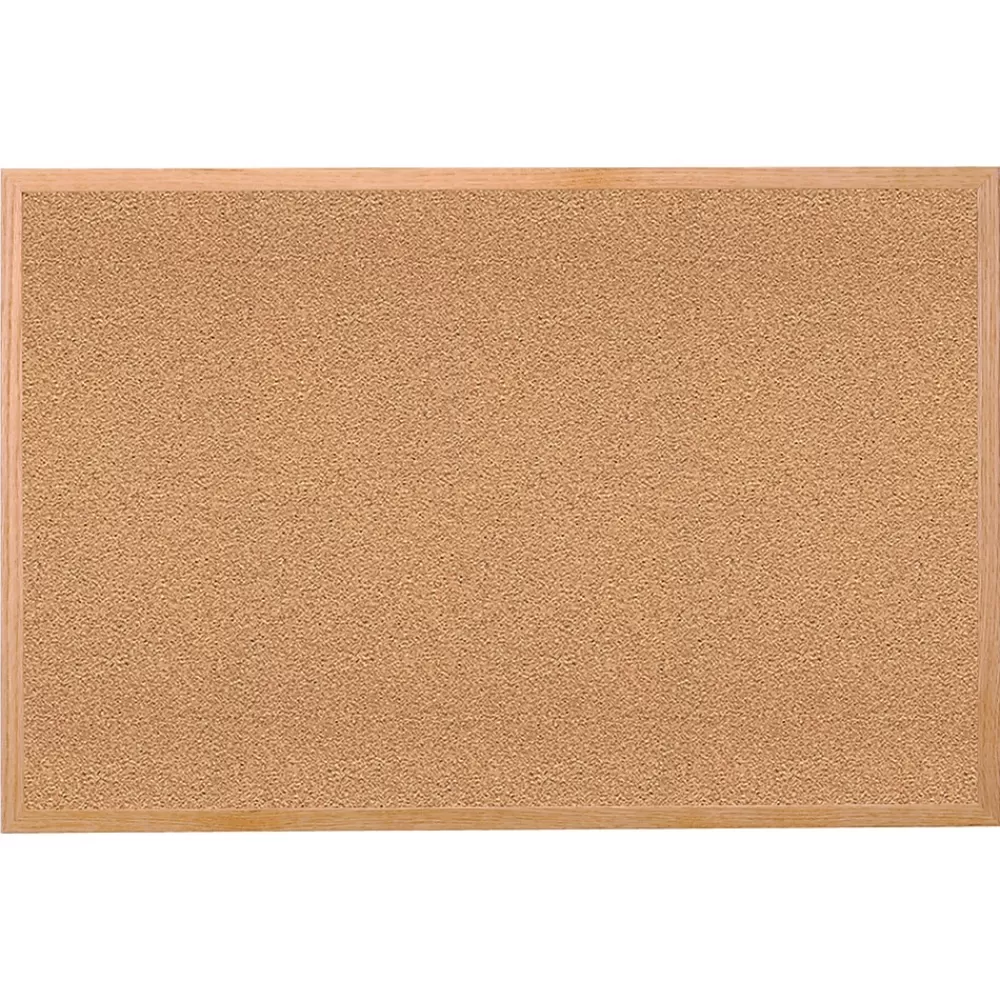 Ghent Wood Frame Cork Bulletin Board, 18" x 24" (GH-14181) New