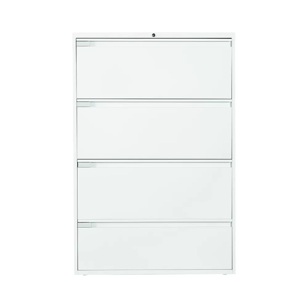 Global 9300 Plus Series 4-Drawer Lateral File Cabinet, Locking, Letter/Legal, Designer White, 36" (TD9336P4F1HDWT) Outlet