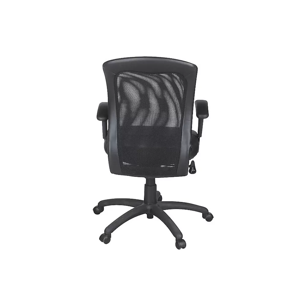 Global Airflow Ergonomic Leather Swivel Manager Chair, Black (9339BK) Best