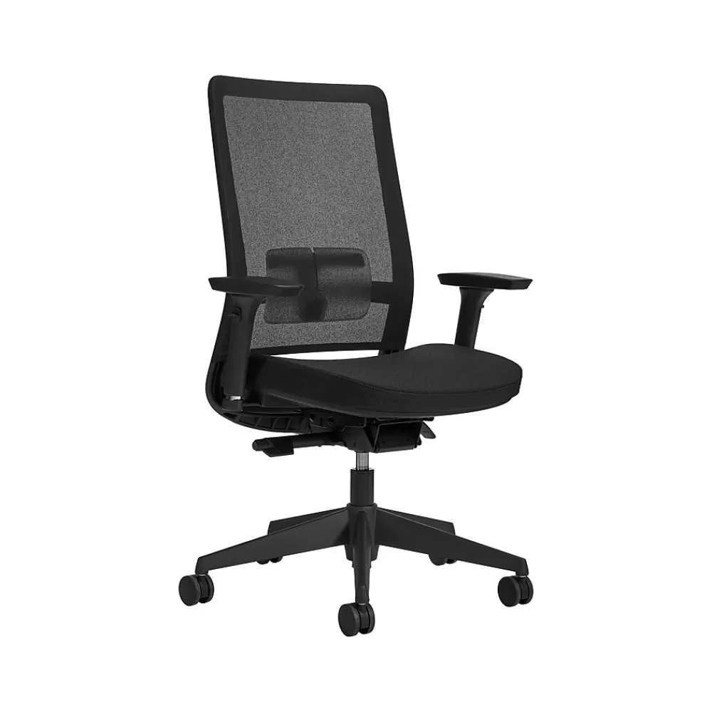 Global Factor Mesh Back Fabric Task Chair, Black (55408BKFU85) Cheap