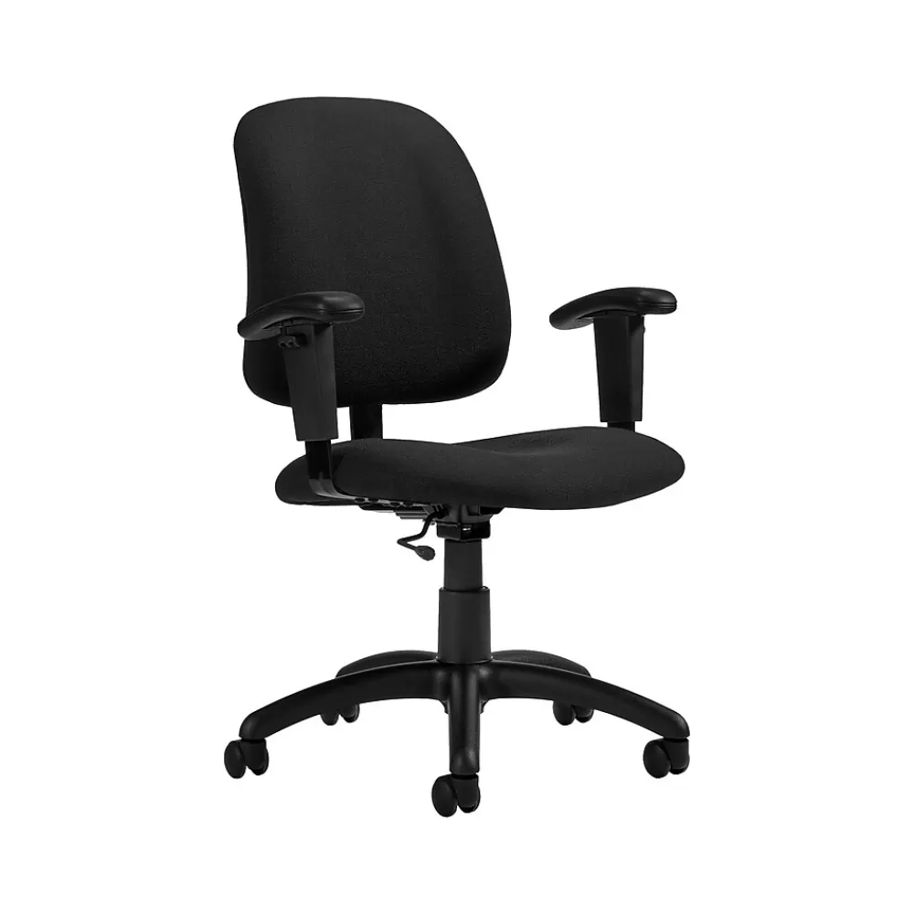 Global Goal Polyester Task Chair, Carbon (223763NBKFU85) Sale