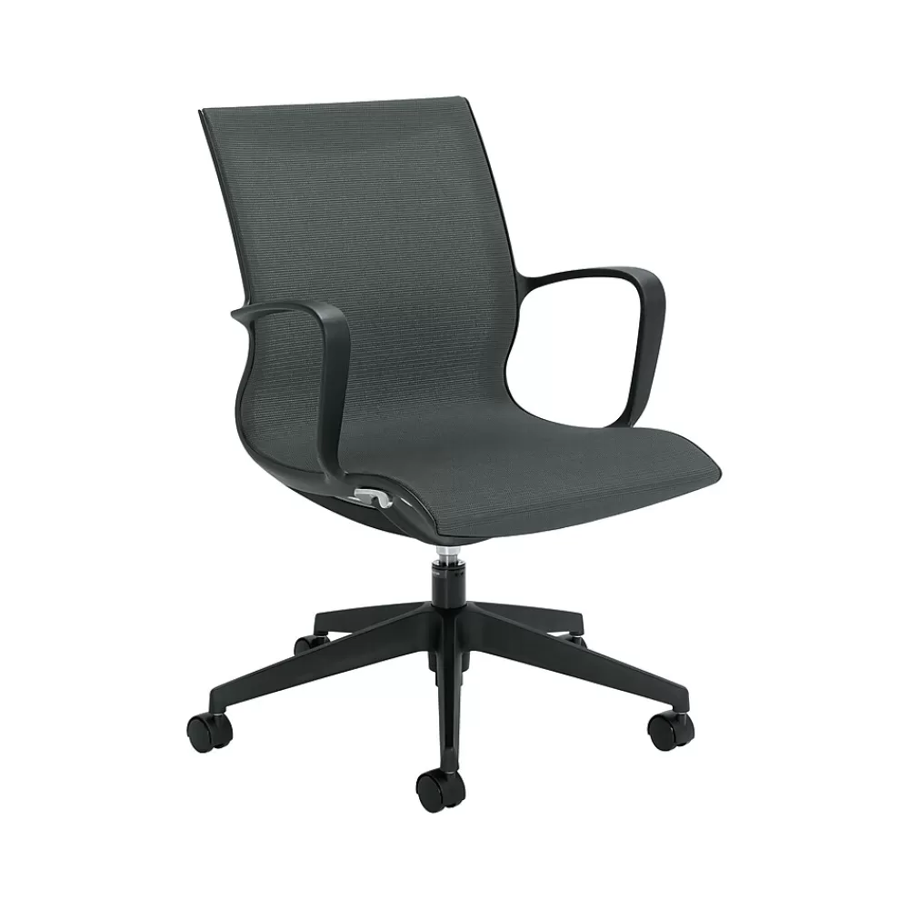 Global Solar Mesh Conference Chair, Gray/Black (8456STM) Cheap