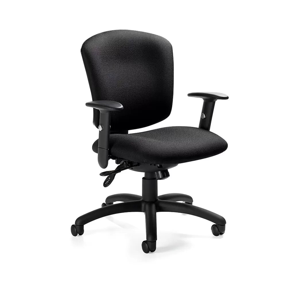 Global Supra x Jenny Fabric Medium Back Multi-Tilter Chair, Ebony Hot