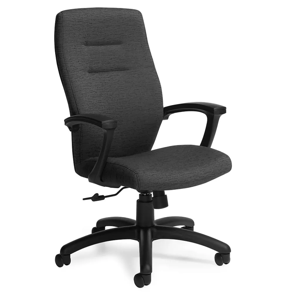 Global Synopsis Urban Fabric High Back Tilter Chair, White Sand Outlet