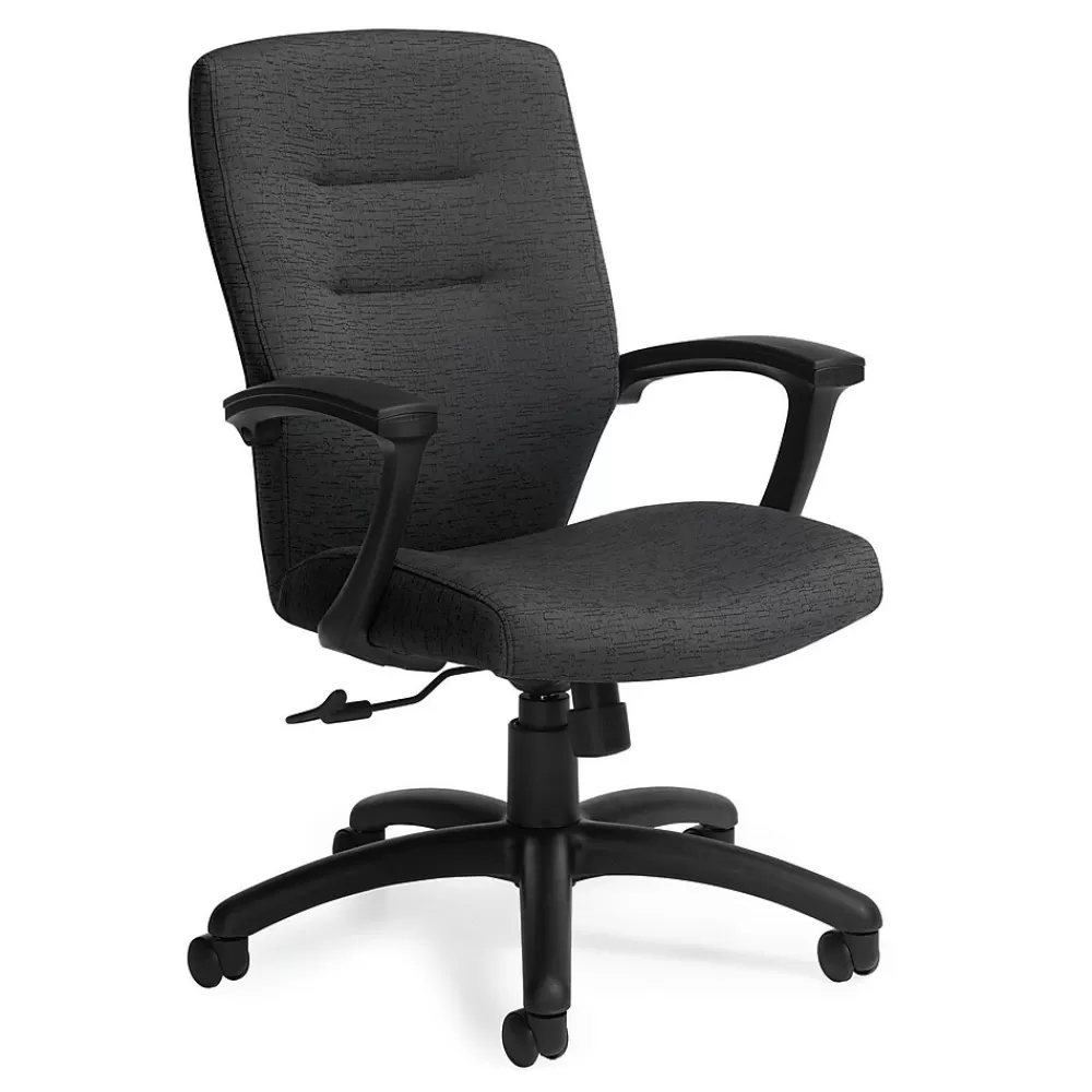 Global Synopsis Urban Fabric Medium Back Tilter Chair, Gravel Road Flash Sale
