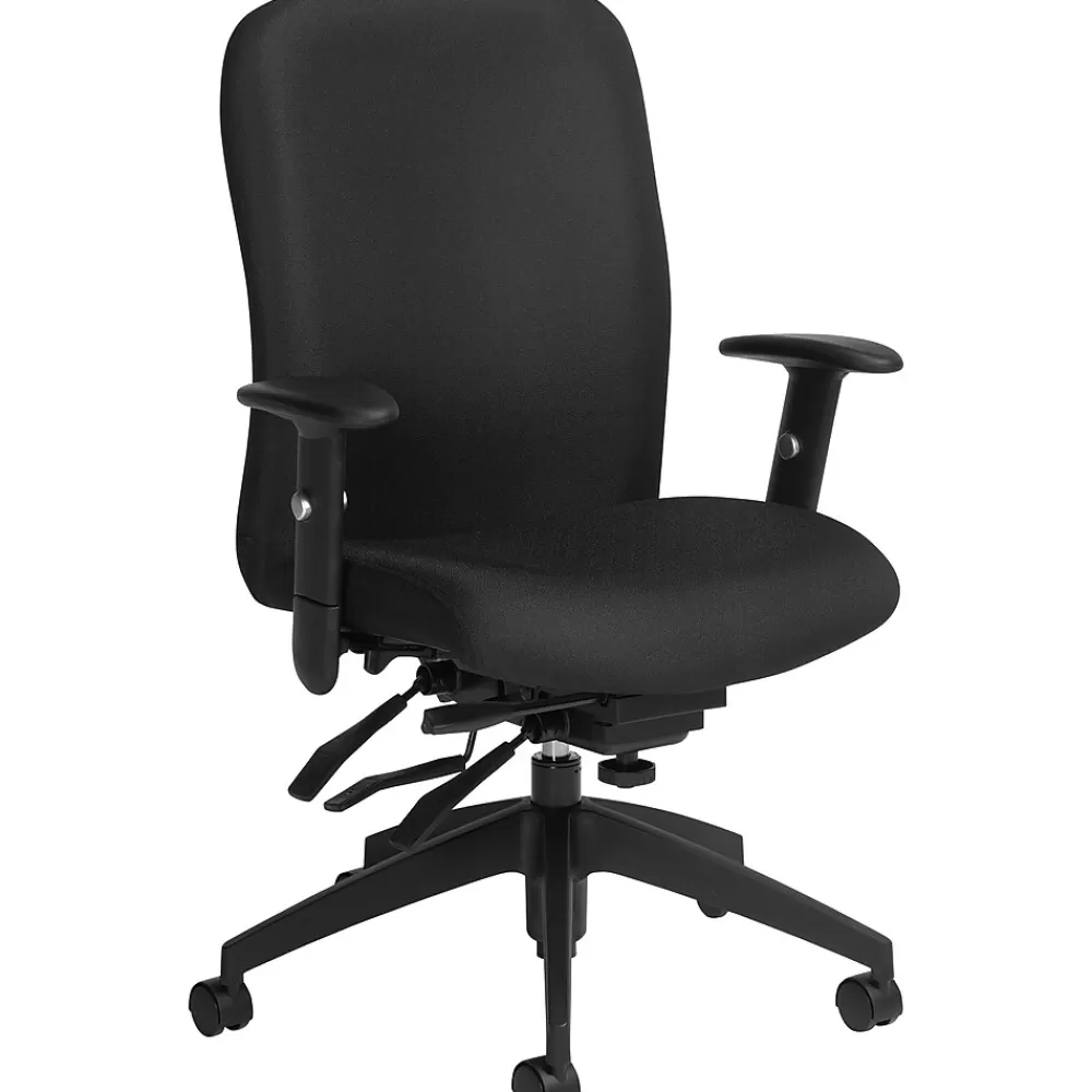 Global Truform High Back Multi-Tilter, Ebony, 42"H x 26"W x 25"D Best