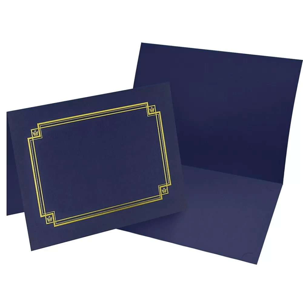 Great Papers Certificate Holders, 9.75" x 12.5", Navy, 3/Pack (938903) Sale