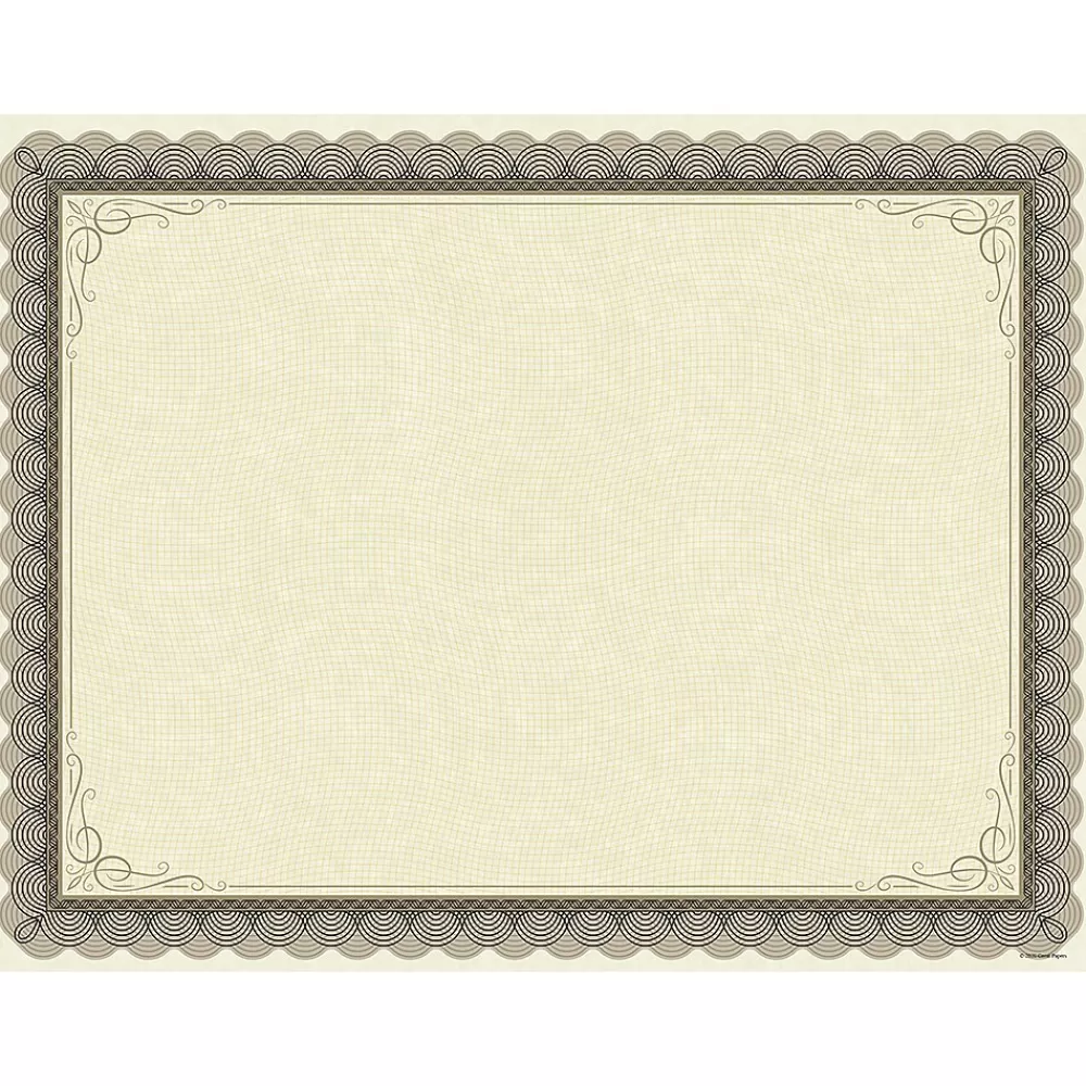 Great Papers Classic Parchment Certificates, 8.5" x 11", Beige/Brown, 25/Pack (2020000) Store