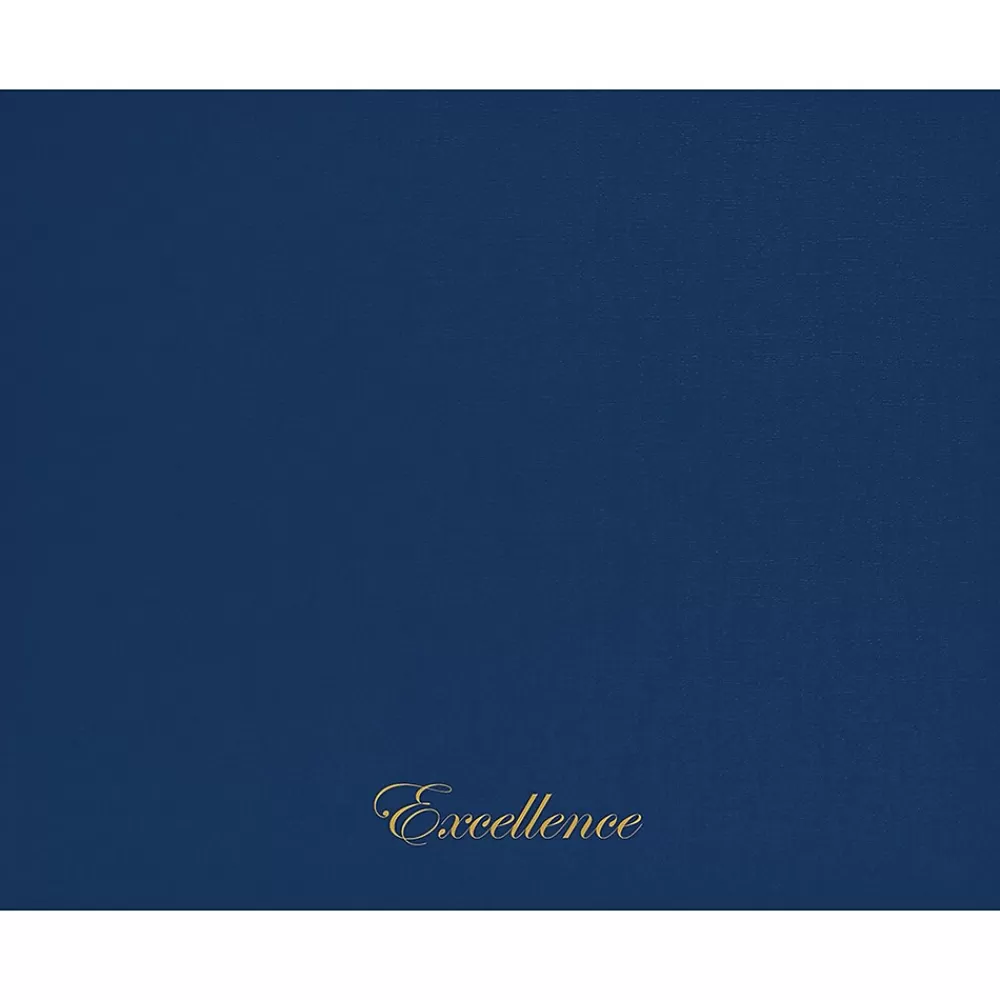 Great Papers Excellence Certificate Holders, 9.34" x 12", Blue/Gold, 5/Pack (2017044) Best Sale