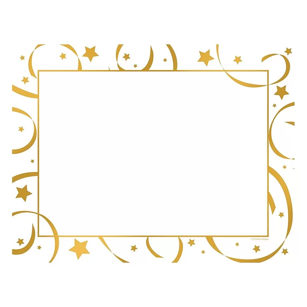 Great Papers Golden Star Certificates, 8.5" x 11", White/Gold, 15/Pack (2019011) Shop