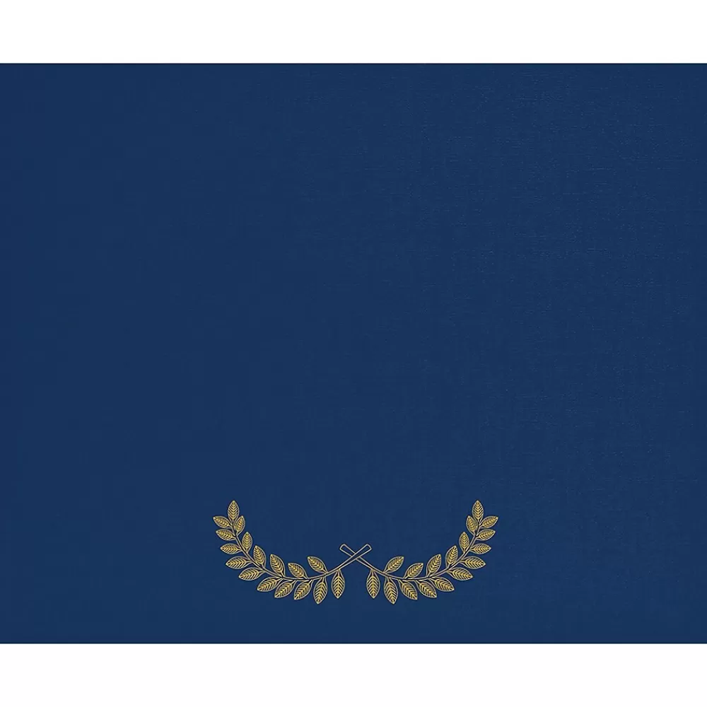 Great Papers Laurel Certificate Holders, 9.34" x 12", Blue/Gold, 5/Pack (2017046) Store