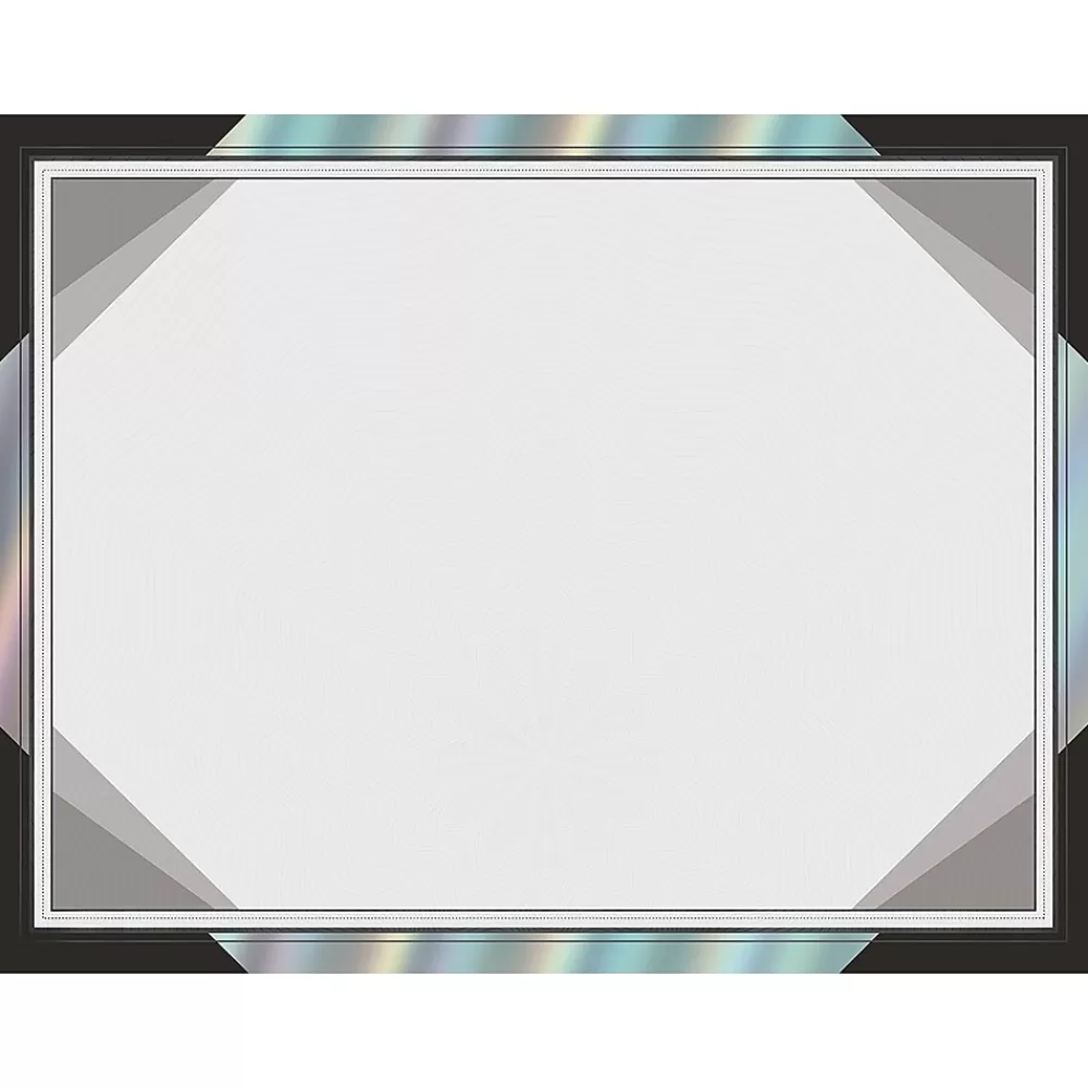 Great Papers Rainbow Foil Certificates, 8.5" x 11", Modern Black, 15/Pack (2019005) Cheap