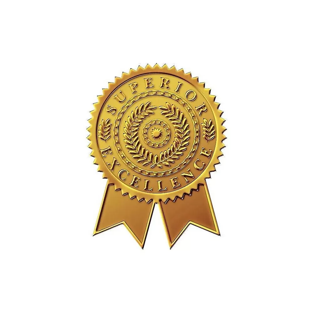 Great Papers ! Star Burst Certificate Seals, 2" x 1", Gold, 48/Pack (903418) Best Sale