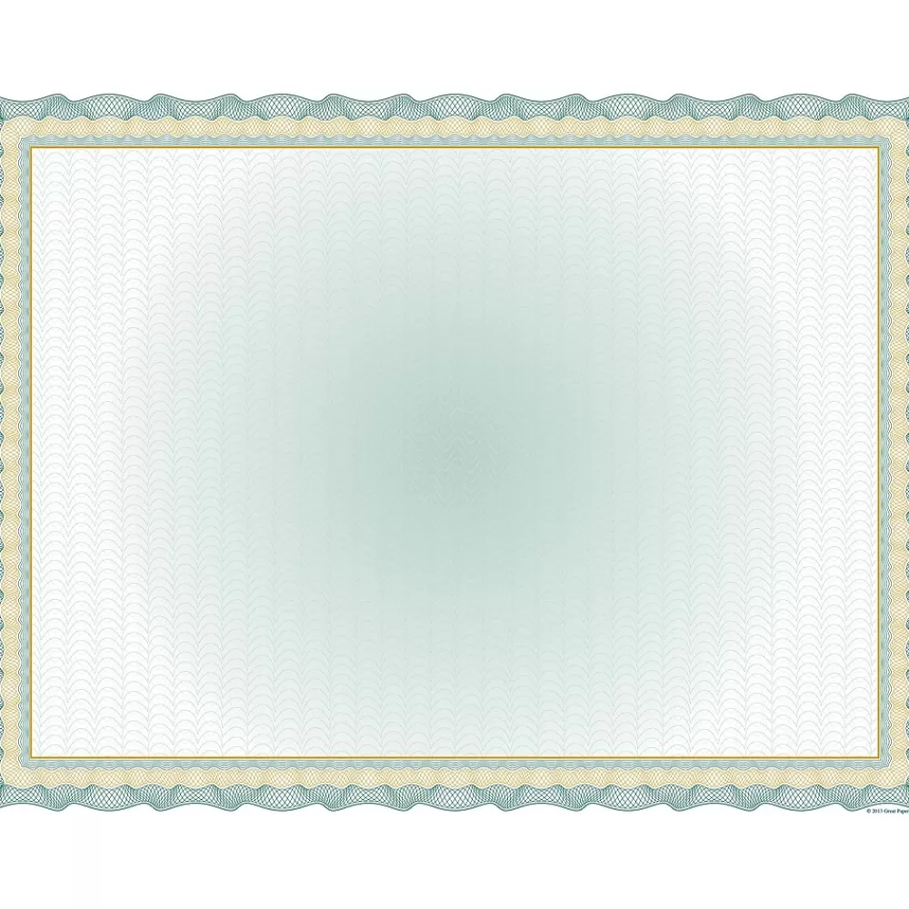 Great Papers Twisty Graph Certificates, 8.5" x 11", Green, 30/Pack (2013306PK2) Discount