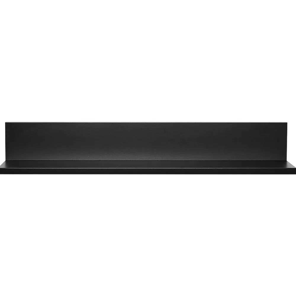 Hangman No-Stud Single Aluminum Floating Shelf, 18-In., Black Powder Coat (HANL18B) Store