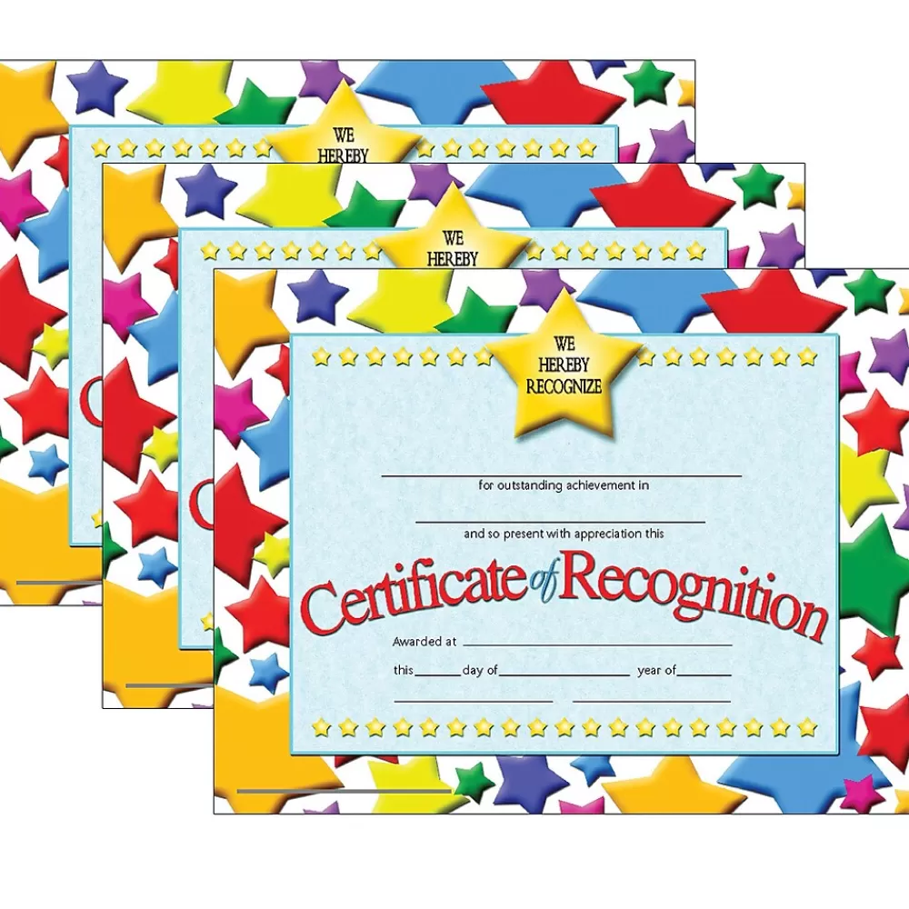 Hayes Publishing Certificate of Recognition, 30 Per Pack, 3 Packs (H-VA637-3) Outlet