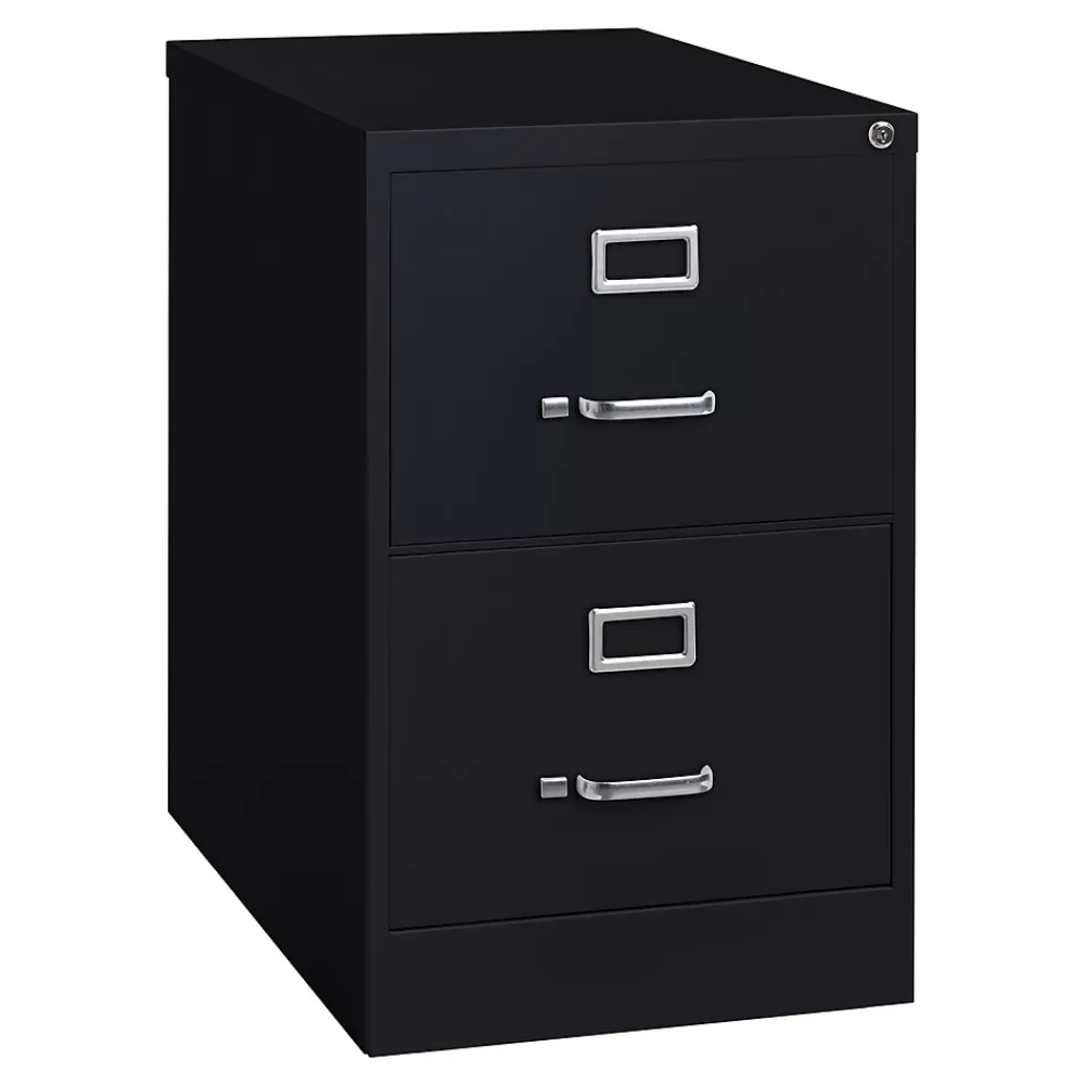 Hirsh Hirish 25" Deep Vertical File Cabinet, Legal, 2-Drawer, Black Discount