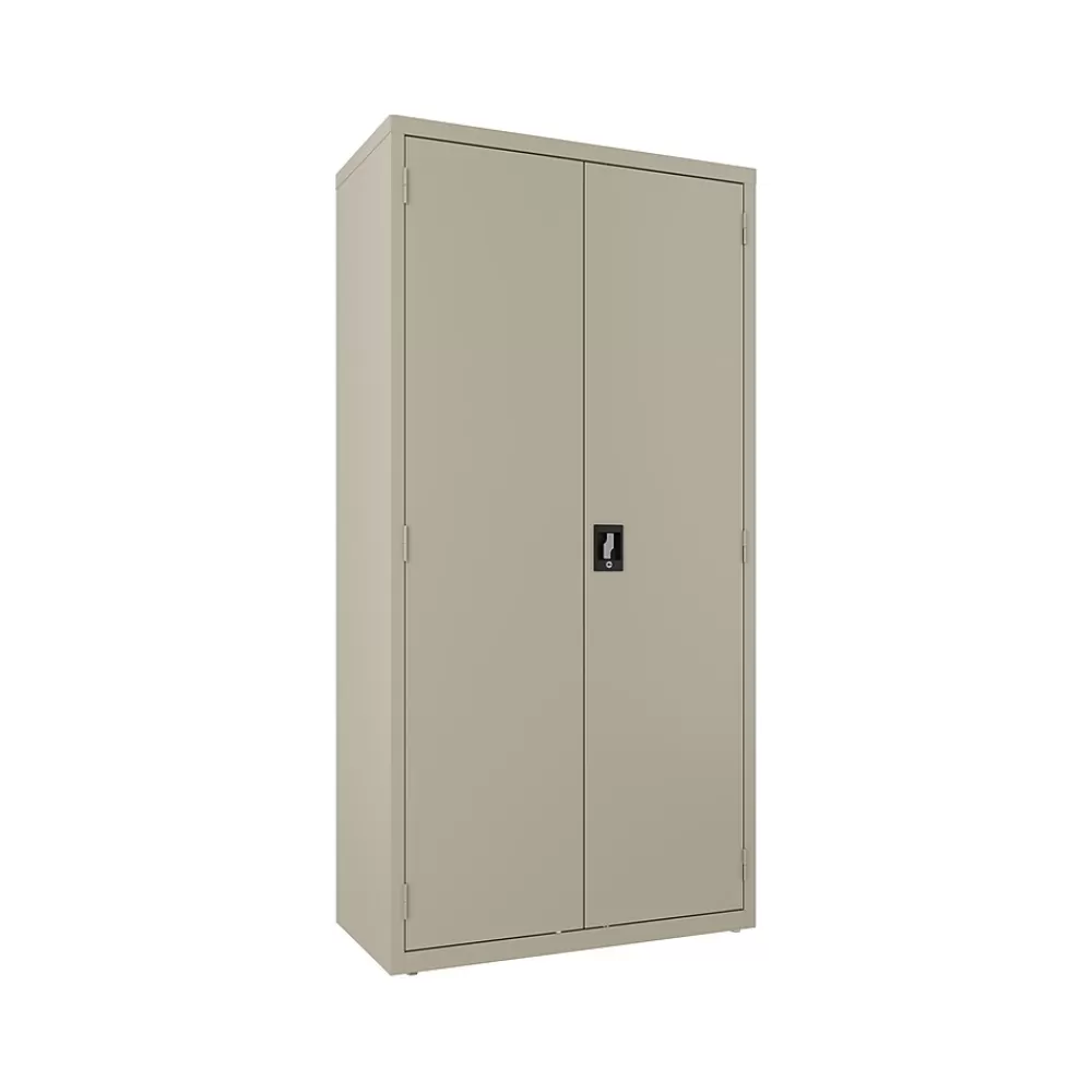 Hirsh 72" Steel Wardrobe Cabinet with 4 Shelves, Putty (22631) Flash Sale