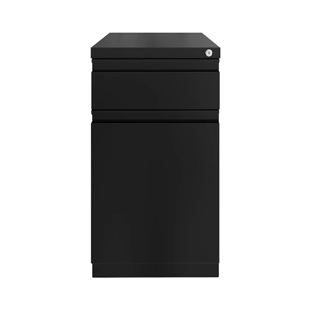 Hirsh 2-Drawer Mobile Vertical File Cabinet, Letter Size, Lockable, 27.75"H x 15"W x 19.88"D, Black (25032) Online