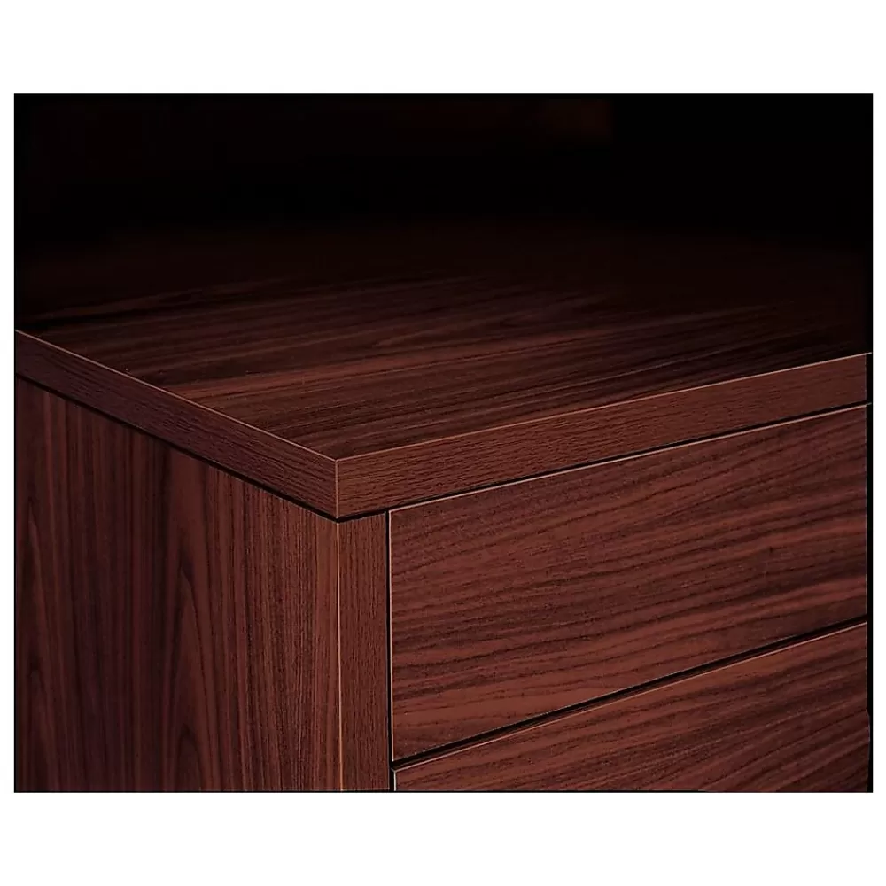 HON 10500 72" Double Pedestal Desk, Mahogany (H10593NN) Clearance