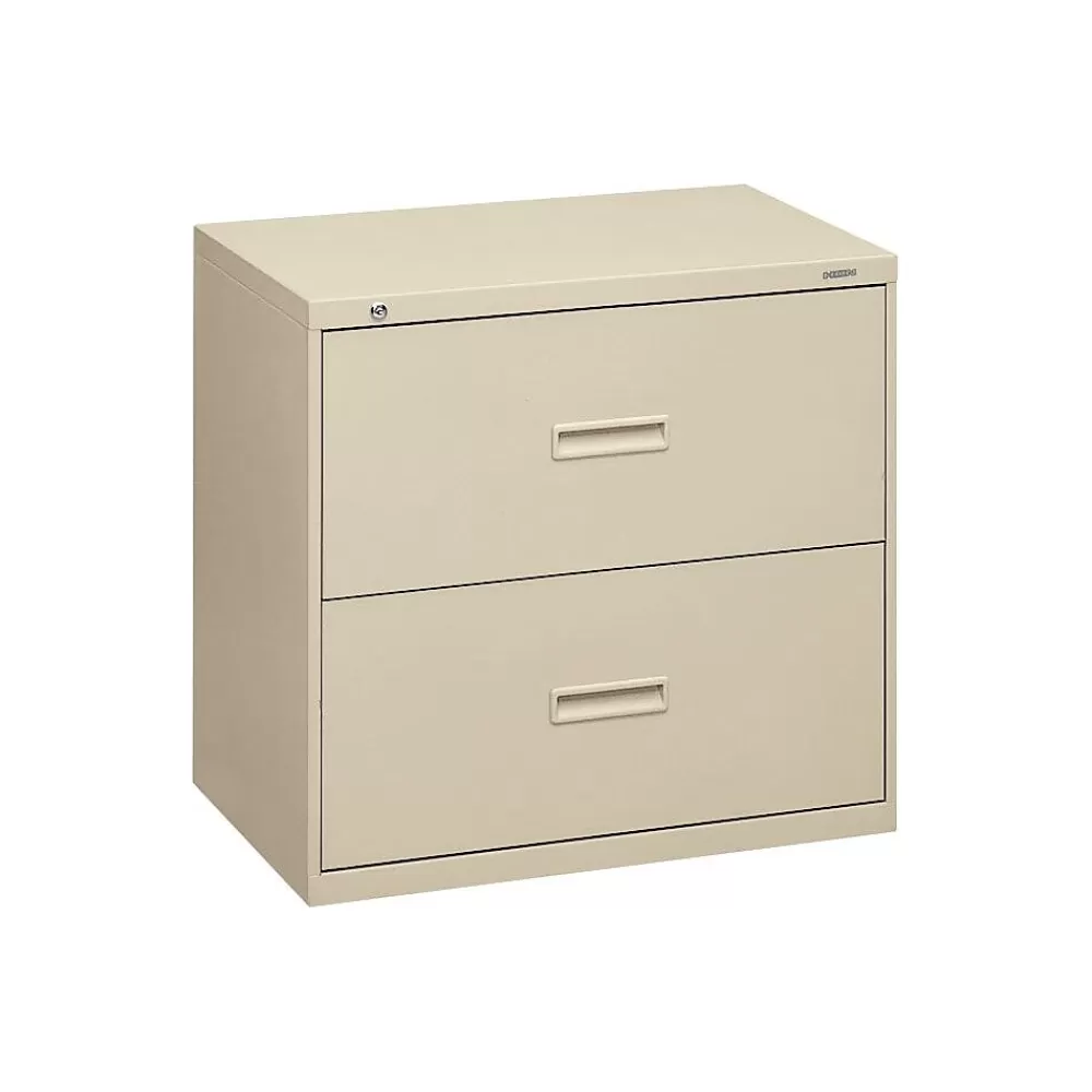 HON 2 Drawers Lateral File Cabinet, Letter/Legal, Putty, 30"W (BSX432LL) Hot