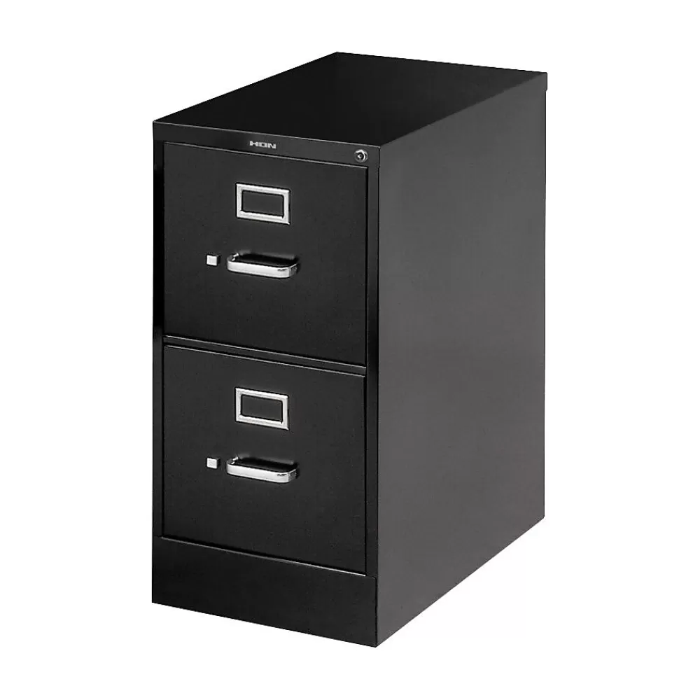 HON 510 Series 2 Drawer Vertical File Cabinet, Legal, Black, 25"D (H512CPP) New