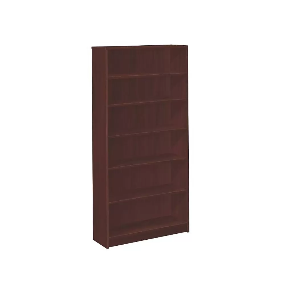 HON 1870 Series 6 Shelf Standard Bookcase, Mahogany (1876N) Flash Sale