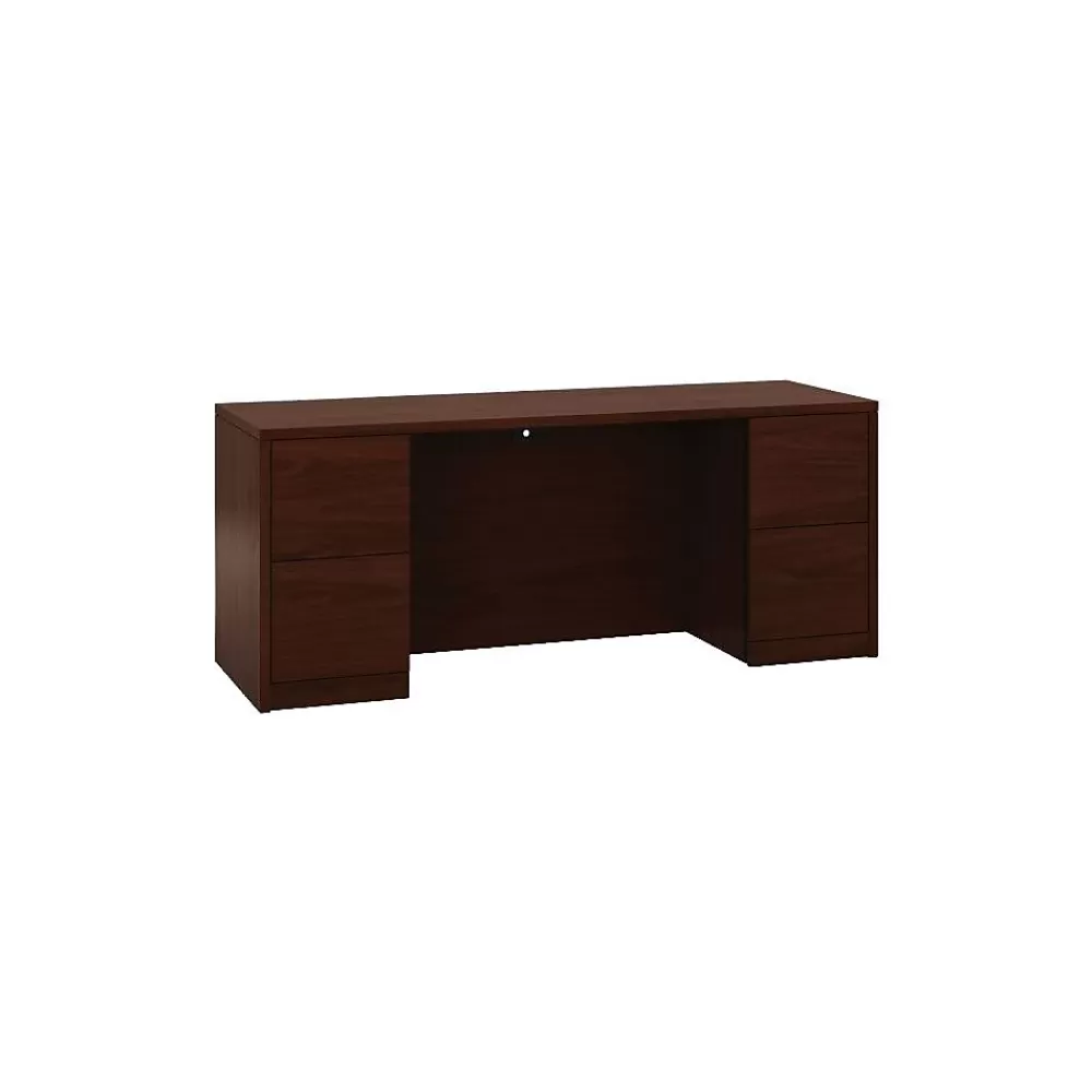 HON ® 10500 Series Double Credenza, Mahogany, 29 1/2"H x 72"W x 24"D (H105900NN) Best